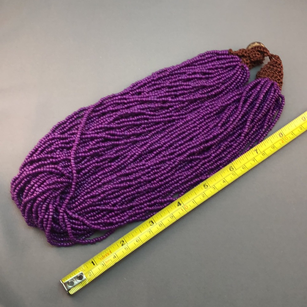 Purple Beaded Multi-Strand Necklace - Picture 15 of 15